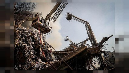 Download Video: Tehran building collapse: search for dozens of missing firefighters