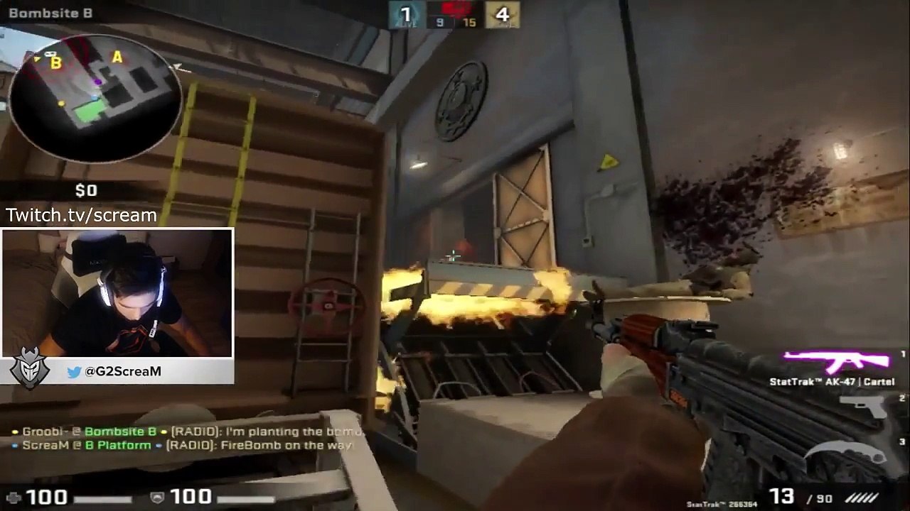 CS:GO - Scream craziest one tap ever