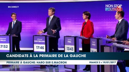 Les candidats de la primaire se payent Emmanuel Macron