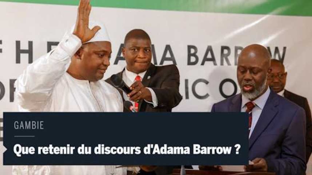 Gambie : Ce qu'il faut retenir du discours d'investiture d'Adama Barrow