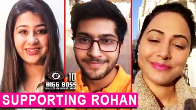 Hina Khan, Namish Taneja TV Celebs Supporting ROHAN MEHRA Bigg Boss 10