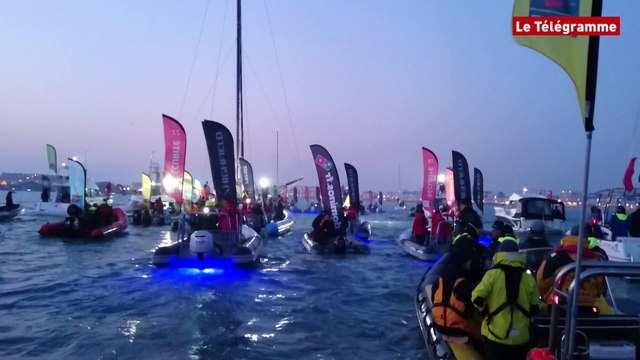 Armel Le Cléac'h. Les Saint-Politains venus au plus près accueillir leur champion !