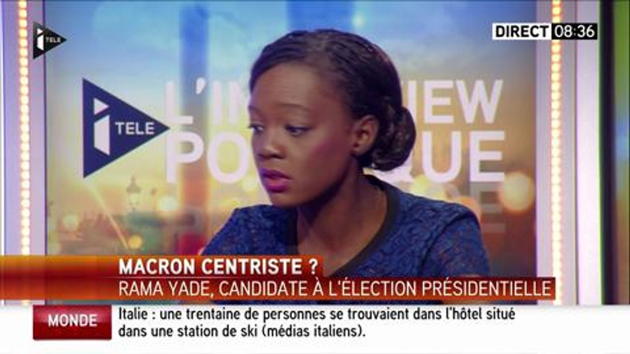 Itélé : Rama Yade taille un costard à Emmanuel Macron