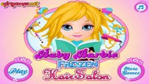 ❀ Jogos da Baby Barbie Frozen Hair Salon Games / Juegos de Barbie Para Niños y Niñas