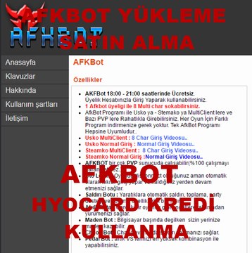 Afkbot Nasıl Alınır? Afkbot HyoCard Kredi Kodları Nereden Yüklenir?
