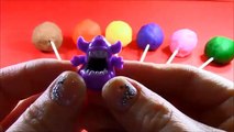 7 Surprise Egg Play Doh Lollipops! Mario Crashlings Disney Monster High Teenage Mutant Ninja Turtles
