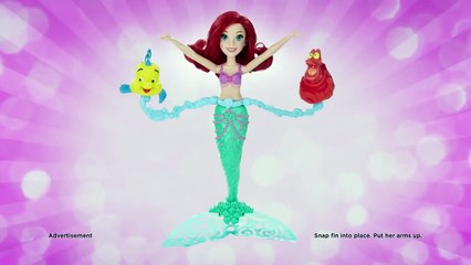 Hasbro 2016 - Disney Princess - Spin & Swim Ariel / Pływająca Ariel ze Zwierzakami - TV Toys