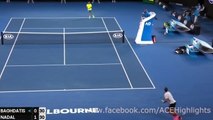Rafael Nadal vs Marcos Baghdatis ~ Highlights AO 2017