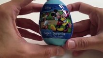 Распаковка Микки Маус клуба Сюрприз Яйцо для Kinder !!!