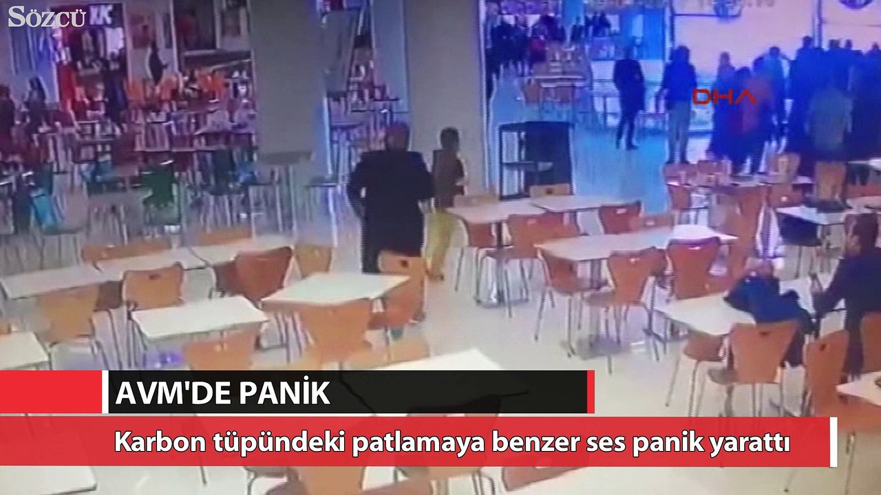 Karbon kaçağı AVM'de paniğe neden oldu