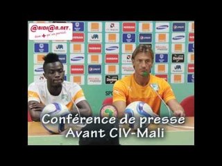 CAN 2015:  Hervé Renard et Bailly Bertrand en conférence avant le match contre le Mali