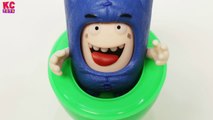 Learn Colors Oddbods Toys Funny Compilation Play Doh Stop Motion Monsters for Children KC Toys