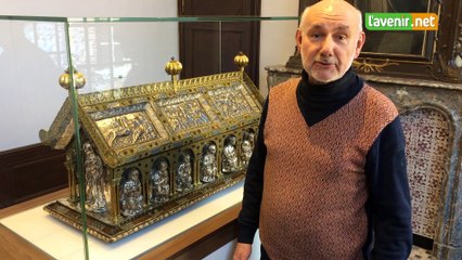 La châsse de Ste-Ode est mise en vitrine