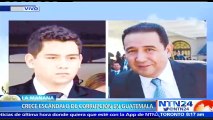 Hijo del presidente de Guatemala admite haber ayudado a la familia de su exnovia a justificar adjudicaciones irregulares
