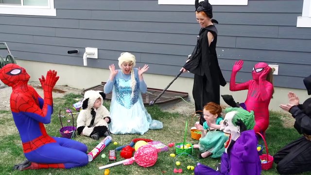 Frozen Anna Frozen Elsa vs Spiderman Hypnotized vs Maleficent vs Makeup Prank Funny Superhero Movie