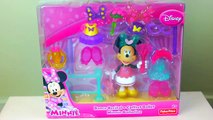 Minnie Bowtique toy with Sunshine - Minnie Mouse doll dress up Disney Junior Mickey Mouse toys