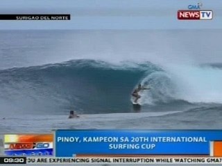 NTG: Pinoy, kampeon sa 20th International Surfing Cup sa Surigao del Norte