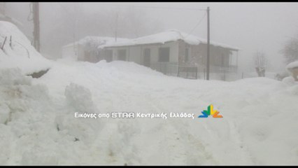 Χιονίζει επί 27 ημέρες στη δυτική Φθιώτιδα