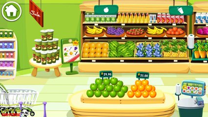 Baby doing Shopping with Dr.Panda - Supermarket game for baby