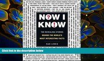 READ book Now I Know: The Revealing Stories Behind the World s Most Interesting Facts Dan Lewis