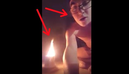 Sous l'emprise de la drogue, ce drôle d'inconscient tente d'invoquer le diable