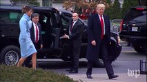 Trump family arrives for pre-inauguration church service