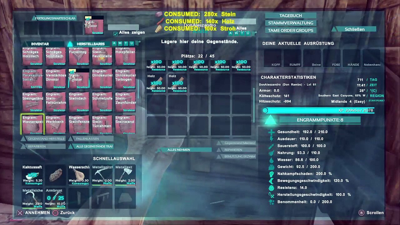 DonAleszandro's ARK Survival Evolved : ««-Überlebender Spartaner Don Rambo auf der ARK-»» (773)