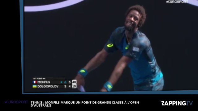 Open d’Australie : Gaël Monfils réussit un incroyable coup dans le dos sur une balle de set