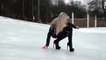 ¿Es posible caminar sobre hielo con tacones altos?