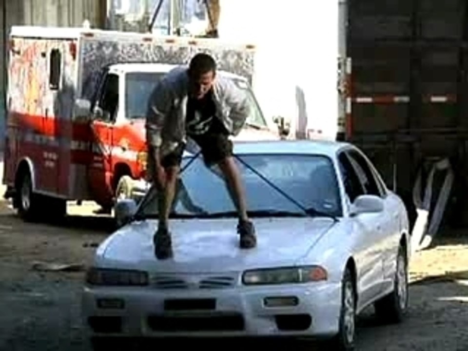 Leaked Clip - Steve-O Launches from Car
