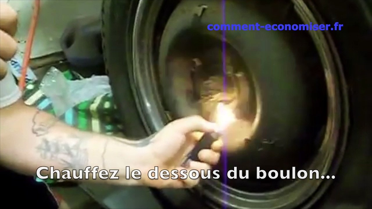 Comment Dévisser un Boulon Rouillé Avec une Bougie Et un Briquet.