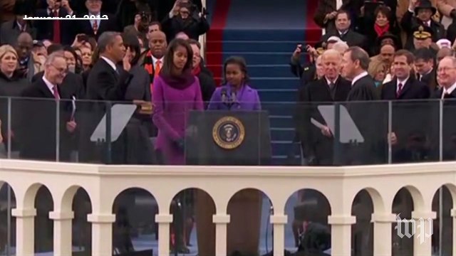The last 5 U.S. presidents take the oath of office