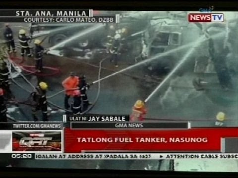QRT: Tatlong fuel tanker, nasunog