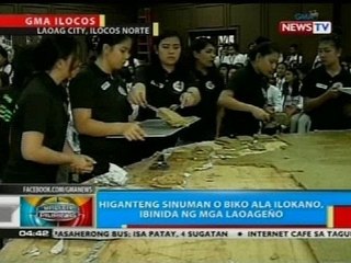 Higanteng sinuman o biko ala ilokano, ibinida ng mga Laoageño