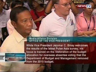 Vice Pres. Binay, nananatili raw tutok sa trabaho sa kabila ng mga kontrobersya