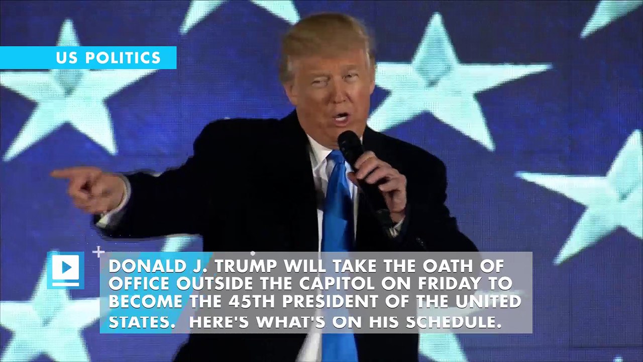 Trump's Inauguration events begin: See schedule here