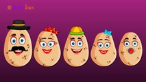 Potato Cartoons Animation Singing Finger Family Nursery Rhymes for Preschool Childrens Song