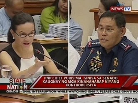 SONA: PNP Chief Purisima, ginisa sa Senado, kaugnay ng mga kinahaharap niyang kontrobersya