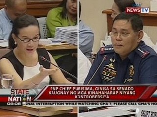 SONA: PNP Chief Purisima, ginisa sa Senado, kaugnay ng mga kinahaharap niyang kontrobersya