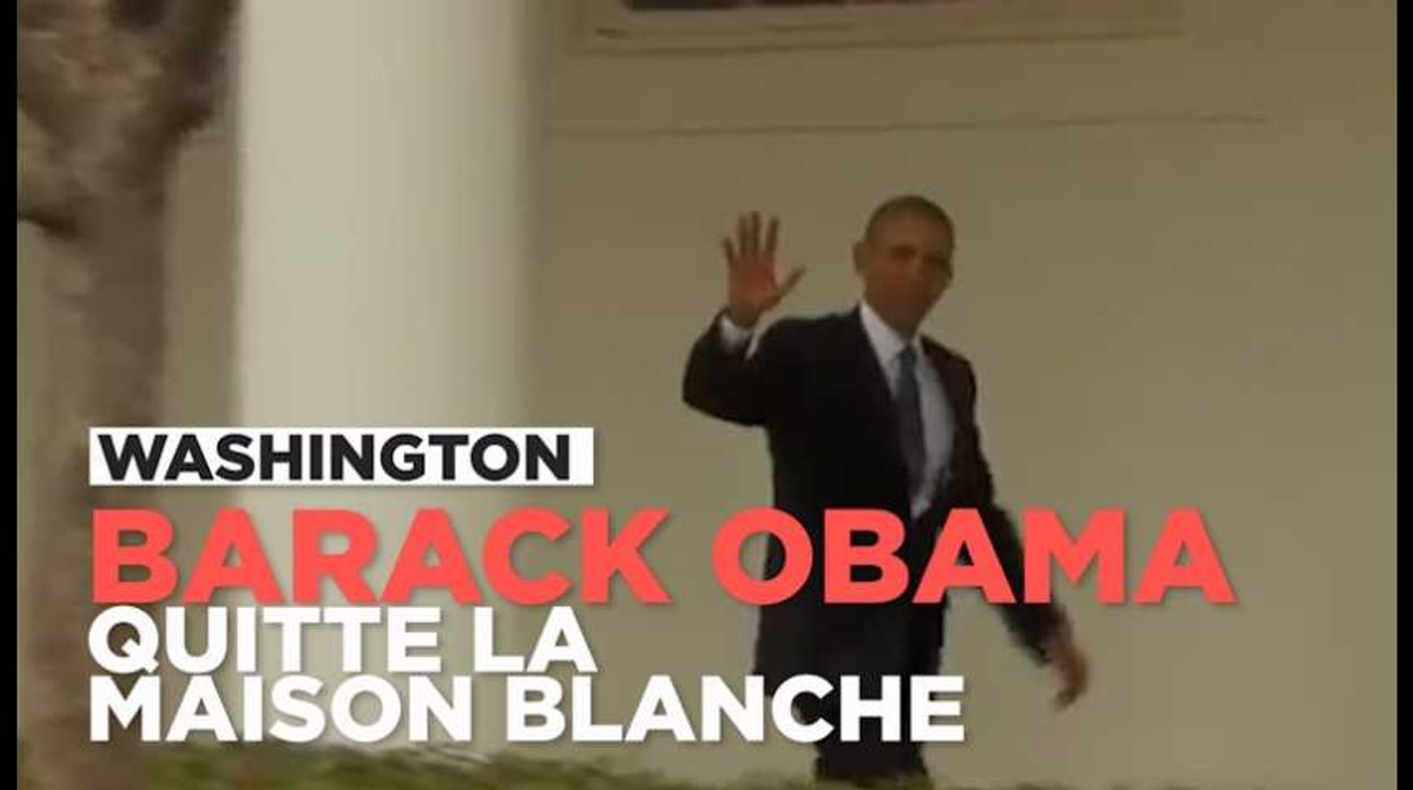 Barack Obama pour la dernière fois dans le bureau ovale