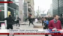 Violente manifestation à Washington pour l'investiture de Donald Trump