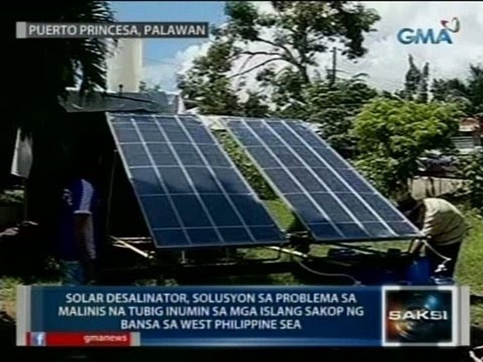 Solar desalinator, solusyon sa problema sa malinis na tubig inumin para sa mga sundalo