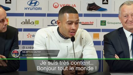 Transferts - Les premiers mots de Depay à l'OL