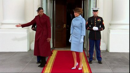 Hillary Clinton joins arrivals at Trump inauguration
