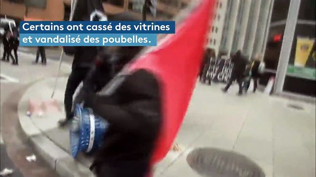 Etats-Unis : des échauffourées éclatent en marge d'une manifestation contre l'investiture de Donald Trump