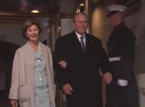 43rd President George Bush arrives