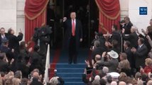 L'arrivée de Donald Trump à la cérémonie d'investiture