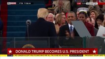 Barack Obama congratulates Donald Trump following his inauguration address