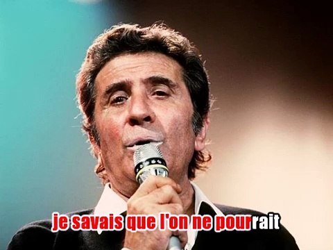 Gilbert Becaud - Je reviens te chercher KARAOKE / INSTRUMENTAL