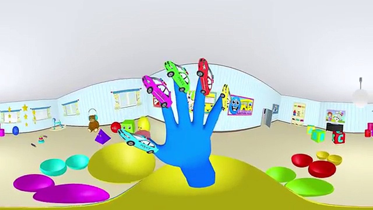 POLICE CAR Finger Family 360° | Finger Family Song | Surprise Eggs | Nursery Rhymes | Songs for Kids